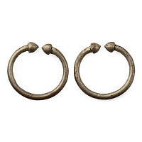 African Brass Kano Bracelet Pair