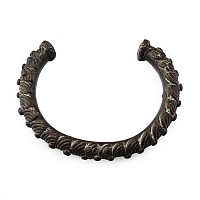 African Decorated Brass Cuff Bracelet