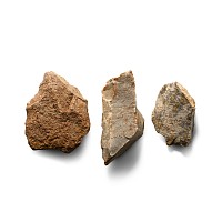 Stone Age Neanderthal Knapped Quartzite Scraper Group