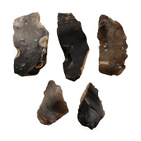 Stone Age Knapped End Scraper and Spoke-Shave Collection