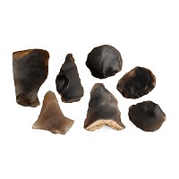 Stone Age Knapped Flint Scraper Collection