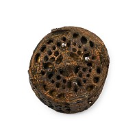 Viking Bronze Openwork Box Brooch with Silver Detailing