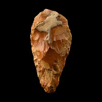 British Stone Age Bifacial Classic Ficron Flint Handaxe