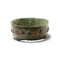 'The Kniveton' Romano-British Enamelled Bronze Drinking Horn Rim