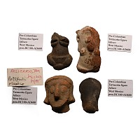 Pre-Columbian Terracotta Figure Head Group