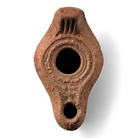Roman Redware Terracotta Oil Lamp