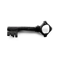Large Medieval Bronze Door Key