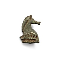 Roman Bronze Horse Plate Brooch