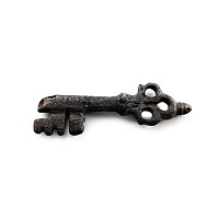 Large Medieval Bronze Key