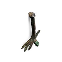Egyptian Bronze Ibis Statue Foot