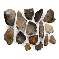 Stone Age Collection of Flint Tools and Implements