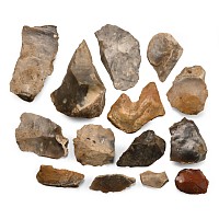 Stone Age Collection of Flint Tools and Implements