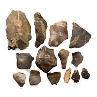 Stone Age Collection of Flint Tools and Implements