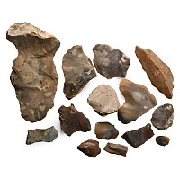 Stone Age Collection of Flint Tools and Implements