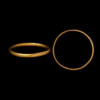 Large Georgian Gold Wedding Ring