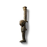 Roman Bronze Tray Leg with Lion