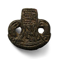 Anglo-Saxon Brooch Terminal with Ravens