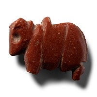 Jemdet Nasr Period Red Jasper Animal Amulet
