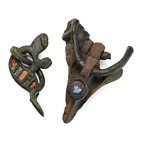 Romano-Celtic Enamelled Bronze Dragonesque Brooch Group