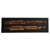 Large Mounted Egyptian Coptic Textile Pair with Animals