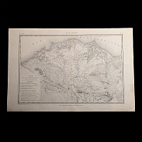 Very Large Egyptian Expedition Lithograph Plan of Egypt