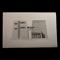 Very Large Egyptian Expedition Lithograph of the Temple of Edfou