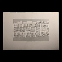 Very Large Egyptian Expedition Lithograph of the Hypogees Papyrus Manuscript from Thebes