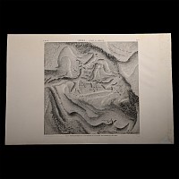 Very Large Egyptian Expedition Lithograph of a Plan of Thebes