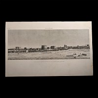 Very Large Egyptian Expedition Lithograph of a View of Alexandria