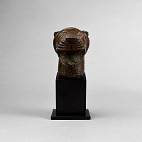 Etruscan Bronze Lion Head