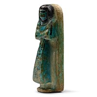 Egyptian Turquoise Faience Shabti of Prince Khaemwaset