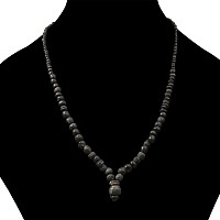 Roman Black Glass Bead Necklace String