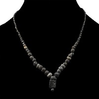 Roman Black Glass Bead Necklace String