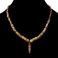 Roman Yellow Glass Bead Necklace String