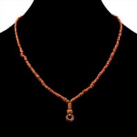 Roman Orange Glass Bead Necklace String
