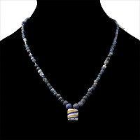 Roman Blue Glass Bead Necklace String