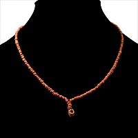 Roman Orange Glass Bead Necklace String