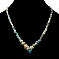 Roman Blue Glass Bead Necklace String
