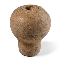 Mesopotamian Mottled Cream Stone Macehead
