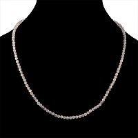 Chalcedony Bead Necklace