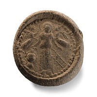 Christian 'Simon Stylite' Terracotta Pilgrim's Token