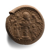 Christian 'Simon Stylite' Terracotta Pilgrim's Token