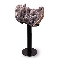Monumental Geode Section with Druzy Quartz Stalagmites