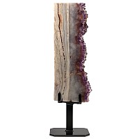 Large Agate and Amethyst Column Display