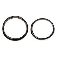 Roman Brown-Black Glass Bangle Pair