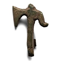 Roman Bronze Axe Brooch