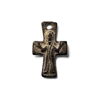 Byzantine Bronze Cross Pendant