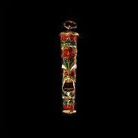 Enamelled Gold Hawking Whistle