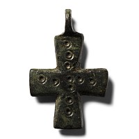 Byzantine Bronze Cross Pendant