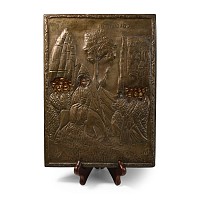 Icon with Riza of Entrance to Jerusalem